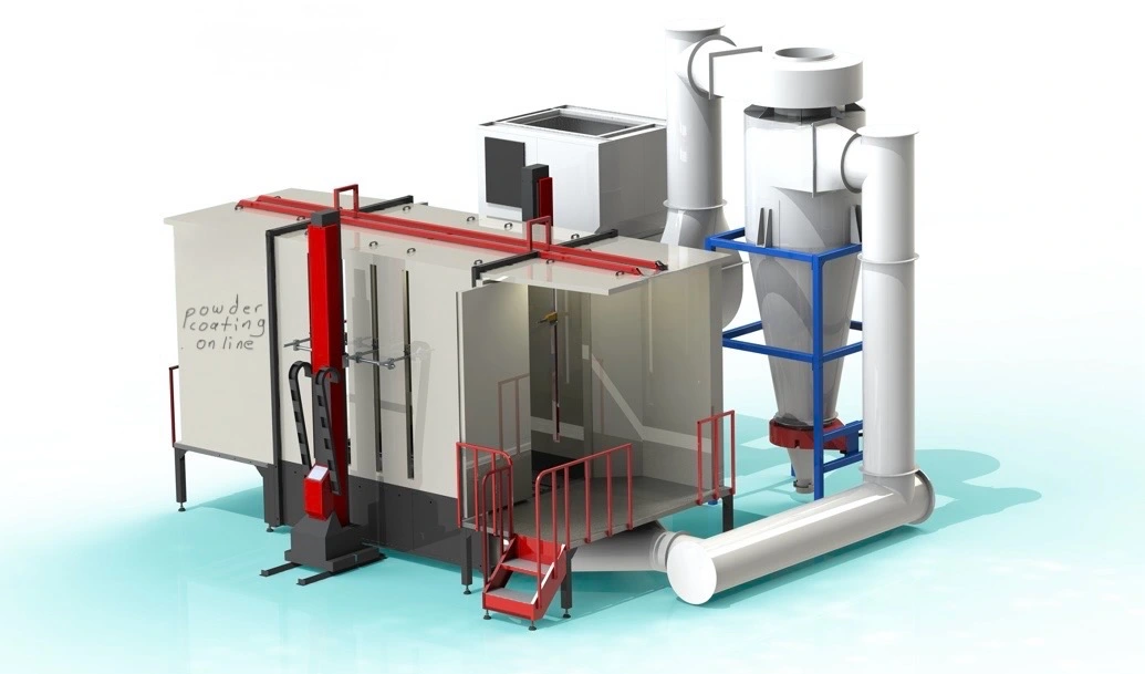 Powder coating booth